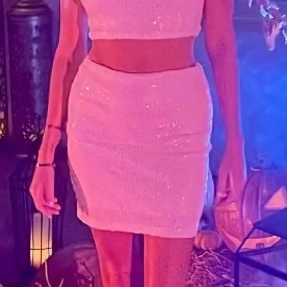 White Sequined Set - Picture 5 of 5